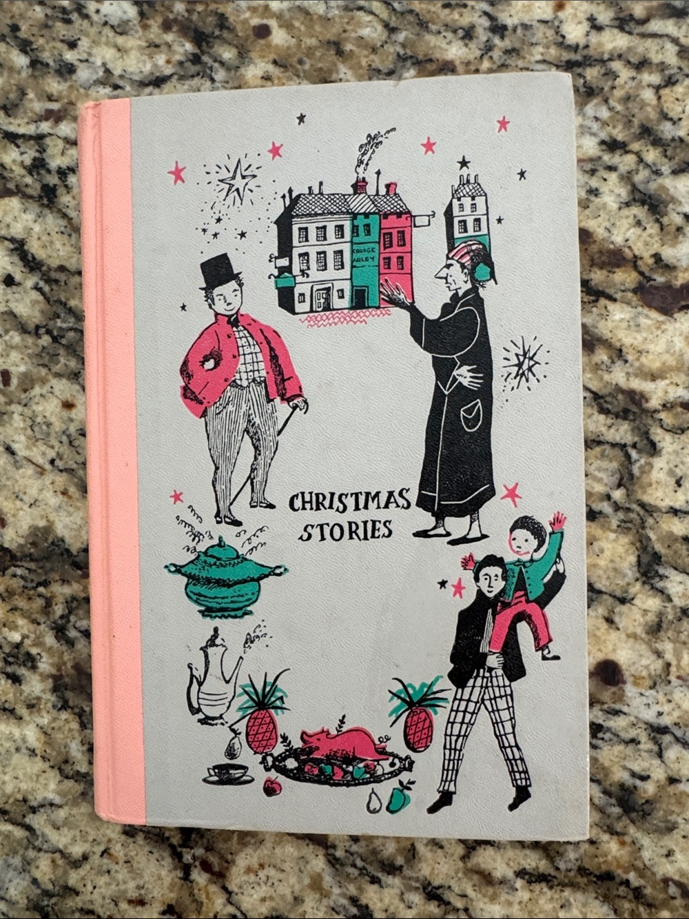 Vintage 1955 Charles Dickens Christmas Stories Hardcover Book -